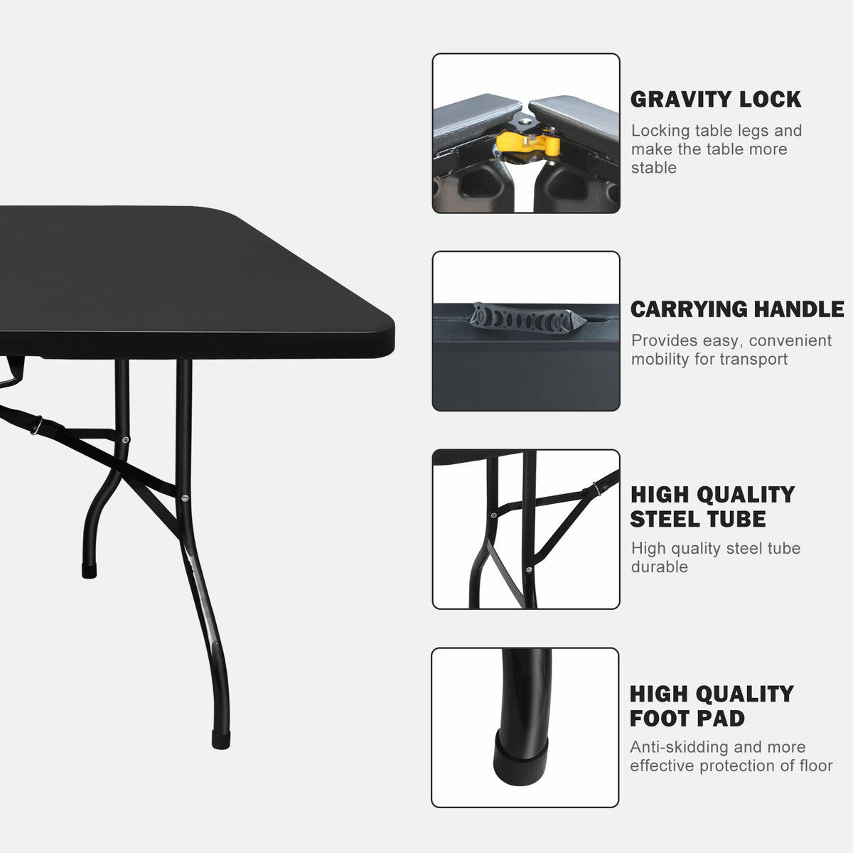 8ft Folding Table