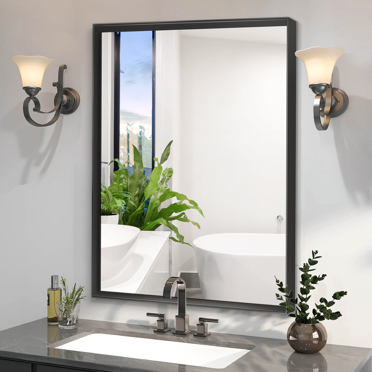 Glossy Bathroom Mirror