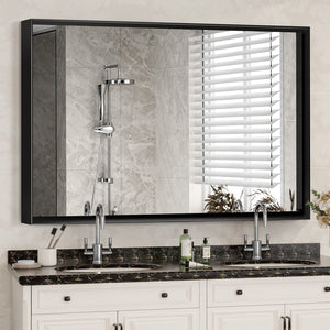 40x30 Inch Glossy Bathroom Mirror