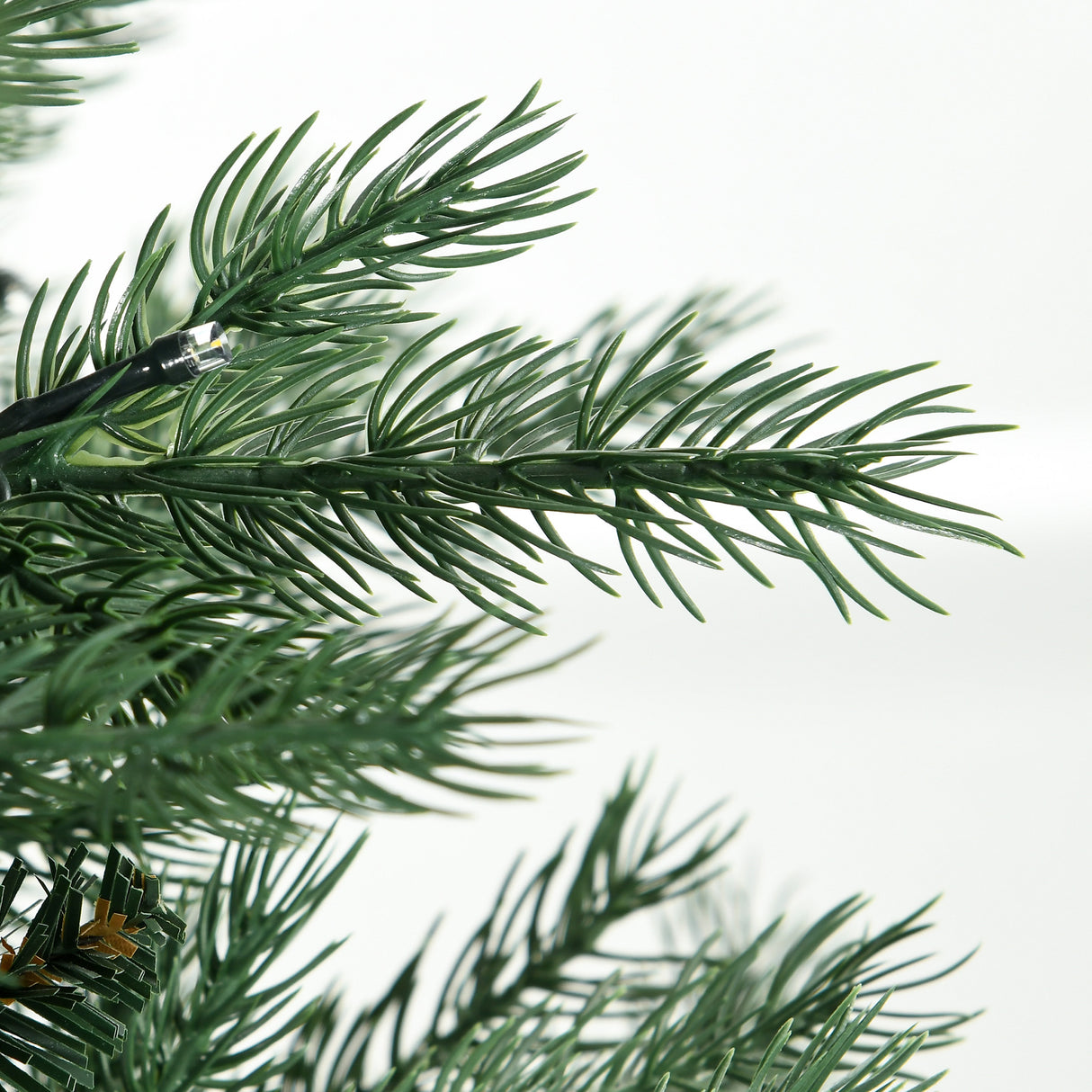 HOMCOM 6Ft Tall Prelit Artificial Christmas Tree Holiday Décor