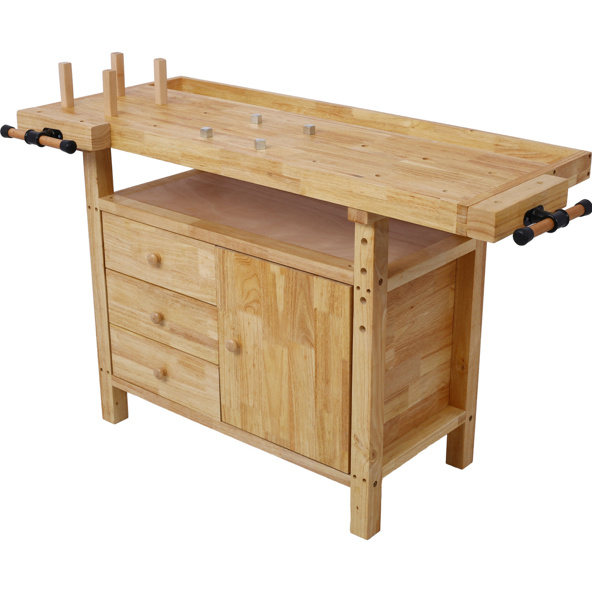 Wood Workbench - Wooden Workbench for Garage Workshop
