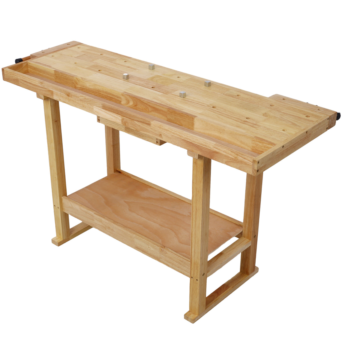 55-Inch Wood Workbench with Bar Clamps Set