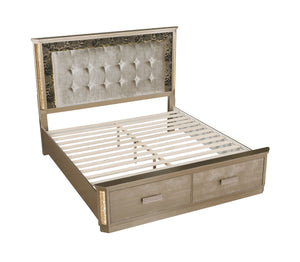 Medusa Modern Style Queen Bed Made with Wood