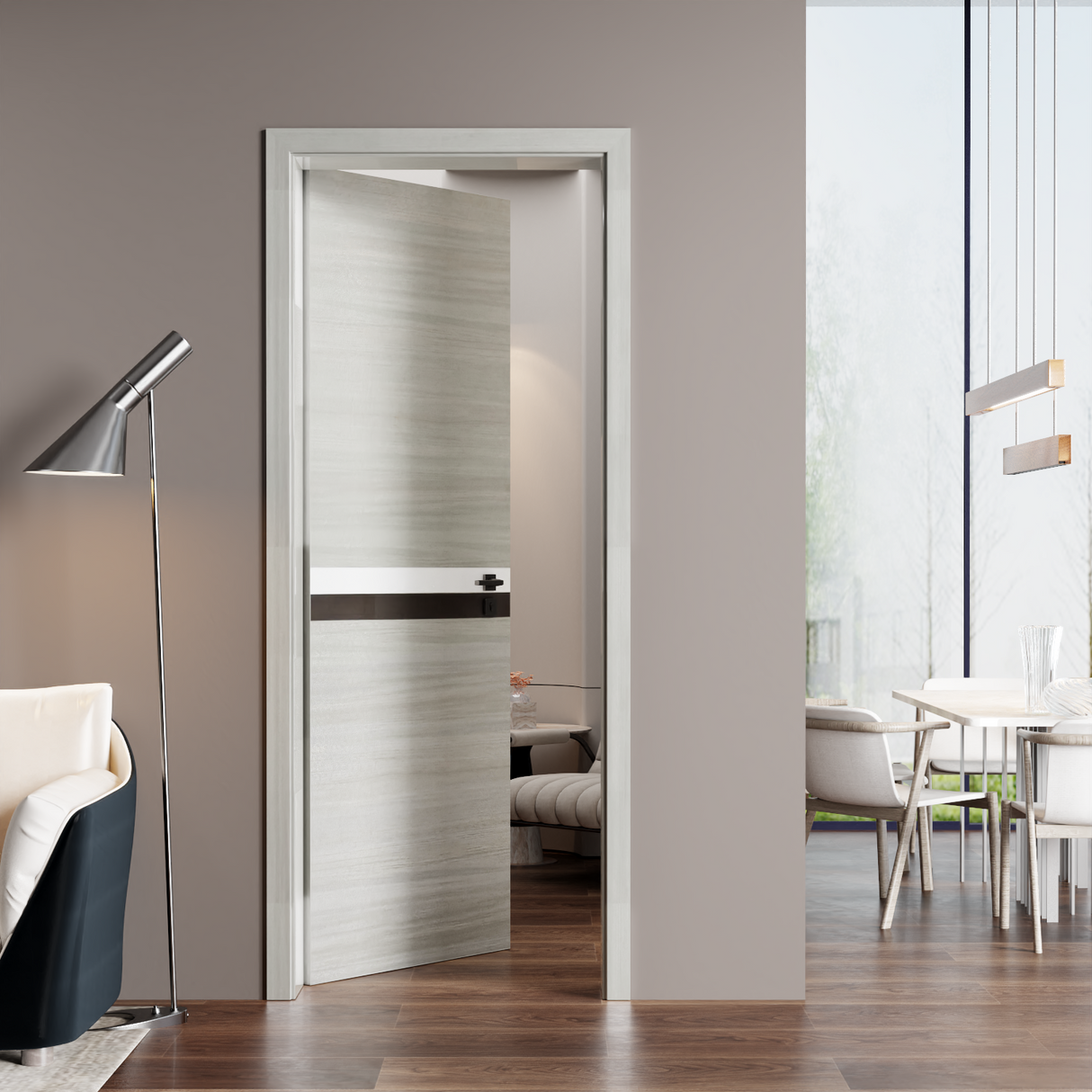 Crazy Elf 32" x 84" Melamine Integrated Door Slab