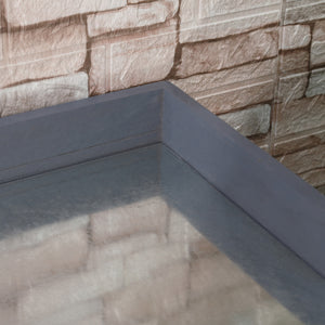 Garden Storage Cabinet, Outdoor Tool Shed with Galvanized Top and Two Shelves