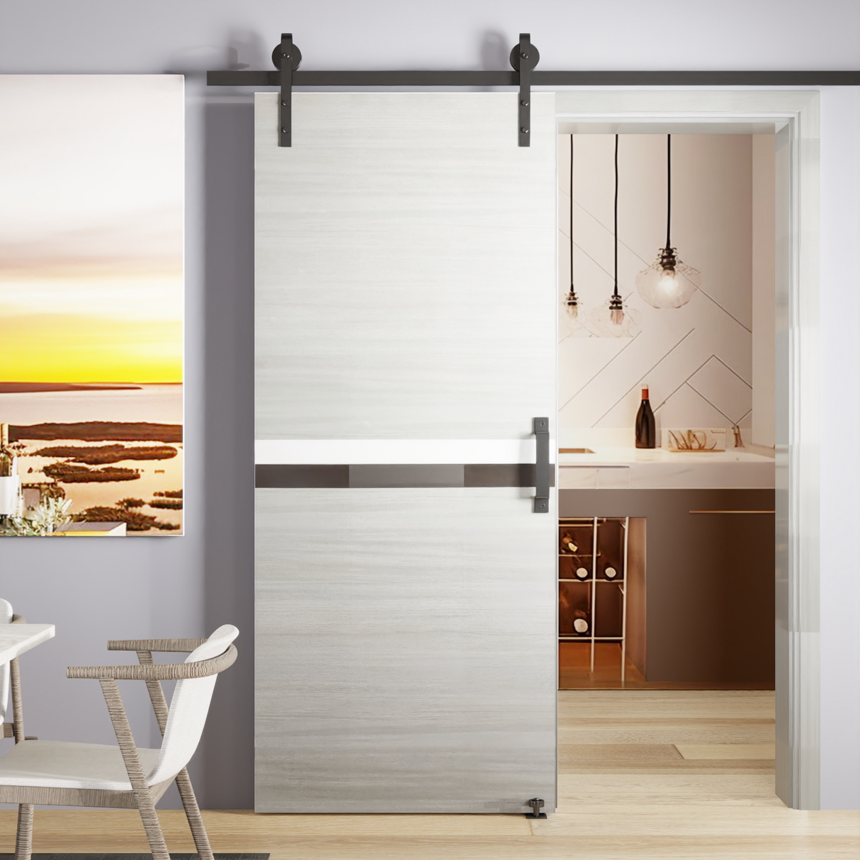 Crazy Elf 24" x 80" Melamine Integrated Door Slab