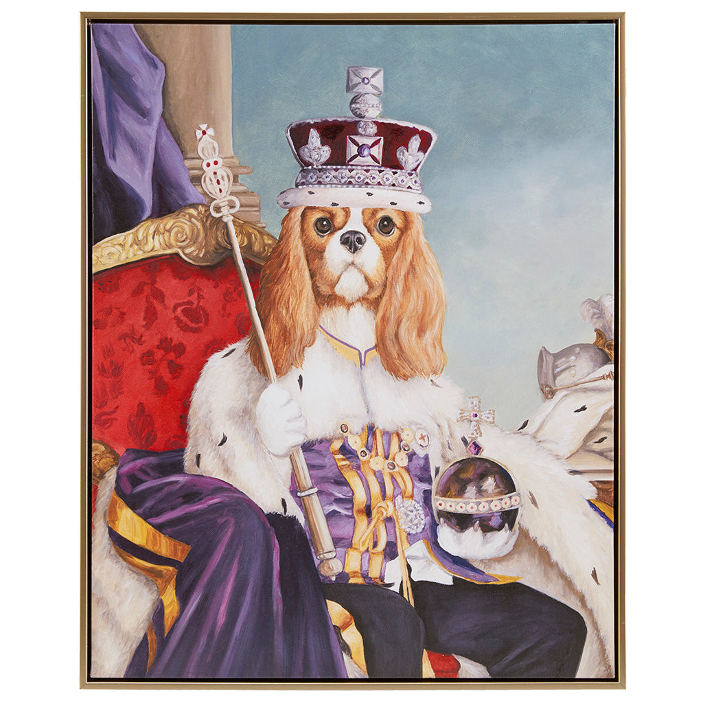 King Charles Spaniel III Framed Canvas Wall Art