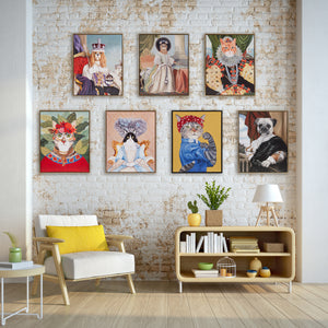 King Charles Spaniel III Framed Canvas Wall Art