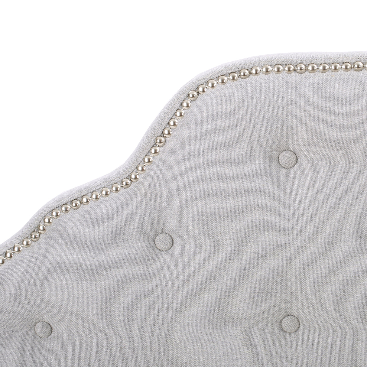 Tufted Upholstered Twin Headboard with Durable Metal Legs