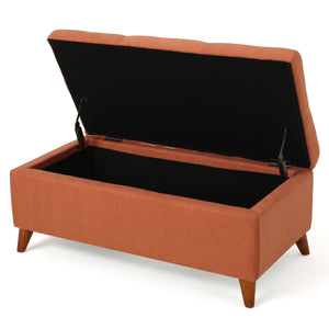 Tufted Ainsley Button Storage Ottoman Bench