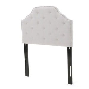Tufted Upholstered Twin Headboard with Durable Metal Legs