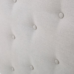 Tufted Upholstered Twin Headboard with Durable Metal Legs