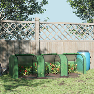 Mini Greenhouse Portable Tunnel with Durable Polyethylene - Green
