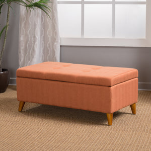 Tufted Ainsley Button Storage Ottoman Bench