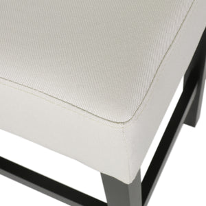 Set of 2, 26.75" Backless Fabric Counter Height Barstool
