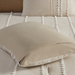King 3 Piece Cotton Yarn Dyed Comforter Set