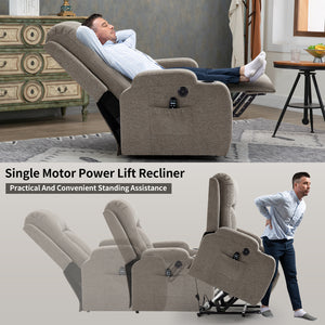 Power Lift Recliner Chair with Massage and Heat - ComfortMAX