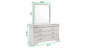 Modern 6 Drawer Dresser