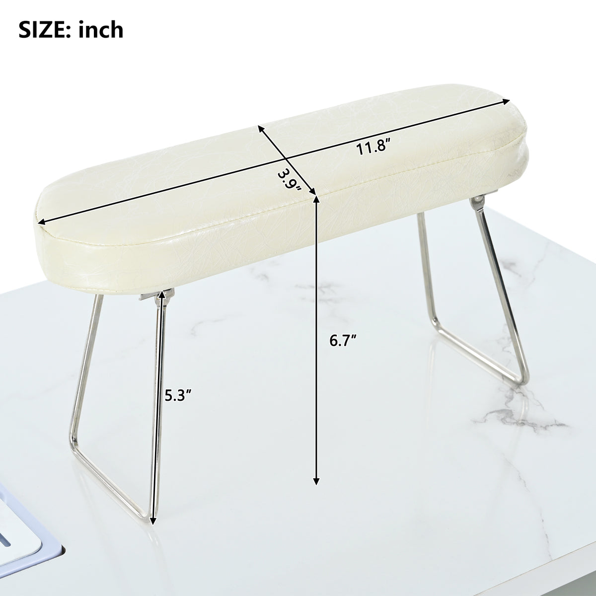Manicure Table with Electric Downdraft Vent