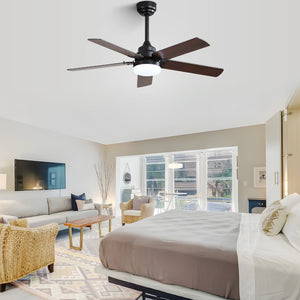 42 Inch Modern Ceiling Fan with LED Light and Remote Control