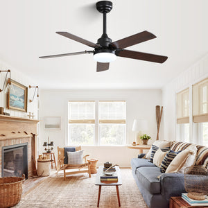 42 Inch Modern Ceiling Fan with LED Light and Remote Control