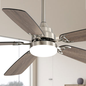Modern 52-Inch LED Ceiling Fan With Remote Control