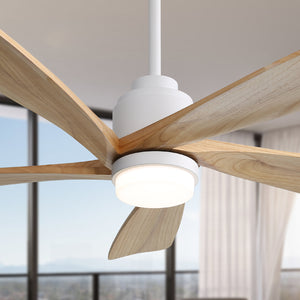 52 Inch Ceiling Fan With Dimmable LED Light and Remote Control