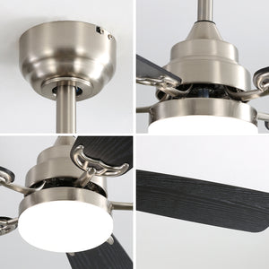 Modern 52-Inch LED Ceiling Fan With Remote Control