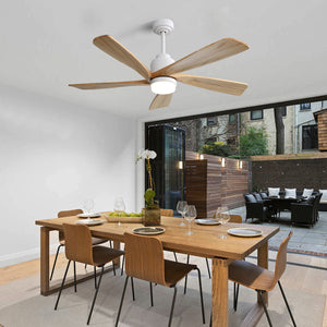 52 Inch Ceiling Fan With Dimmable LED Light and Remote Control