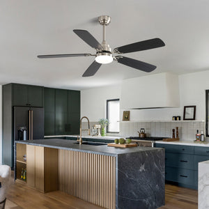 Modern 52-Inch LED Ceiling Fan With Remote Control