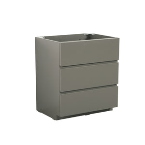 Alice 30F Floor Cabinet Vanity, 29.63-Inch, Gray, No Basin