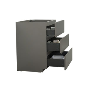 Alice 30F Floor Cabinet Vanity, 29.63-Inch, Gray, No Basin