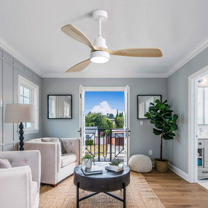 48 Inch Indoor Ceiling Fan with Light and Remote Control