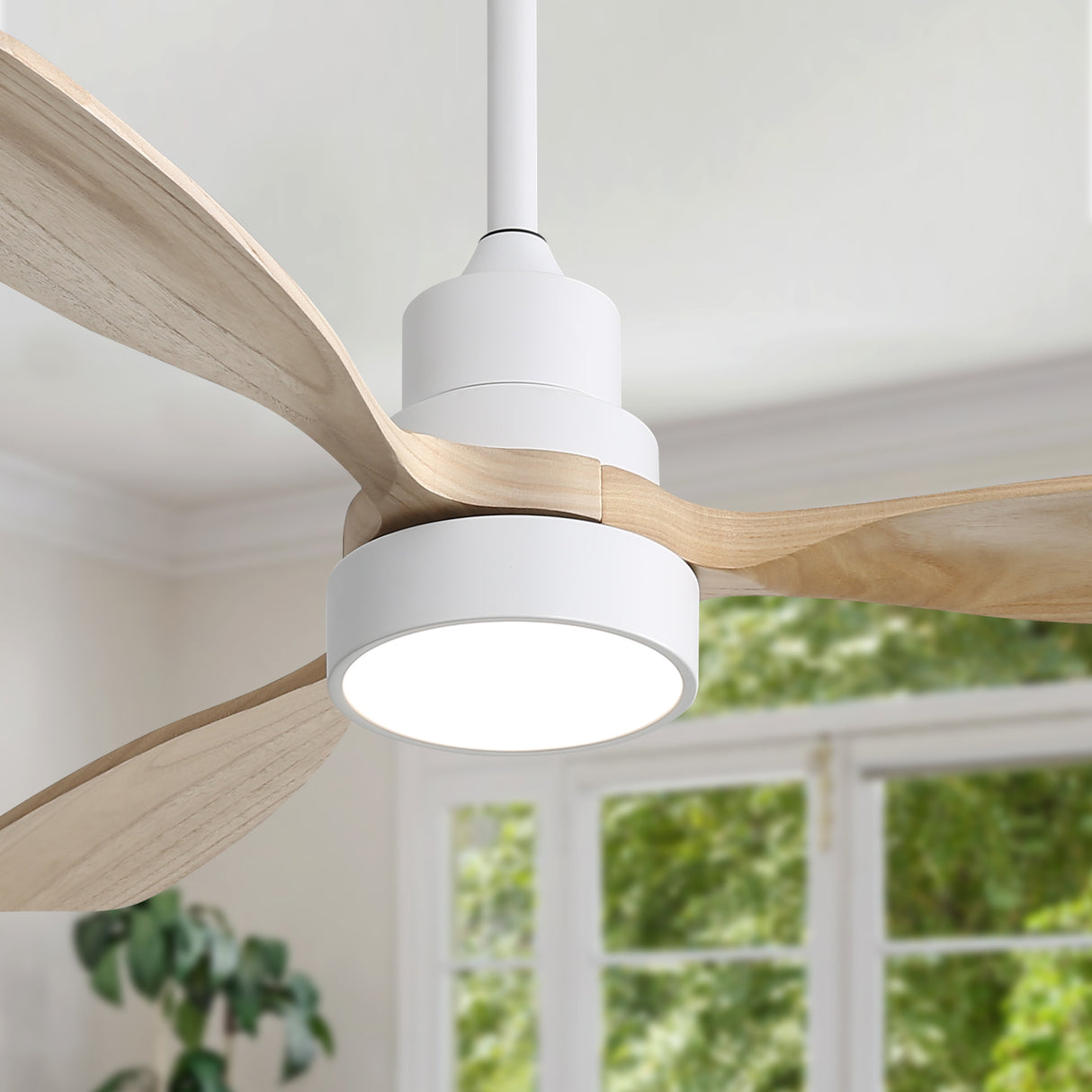 48 Inch Indoor Ceiling Fan with Light and Remote Control