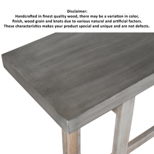 59 Inch Artisan Sideboard Console Table with Geometric Interlocked Base