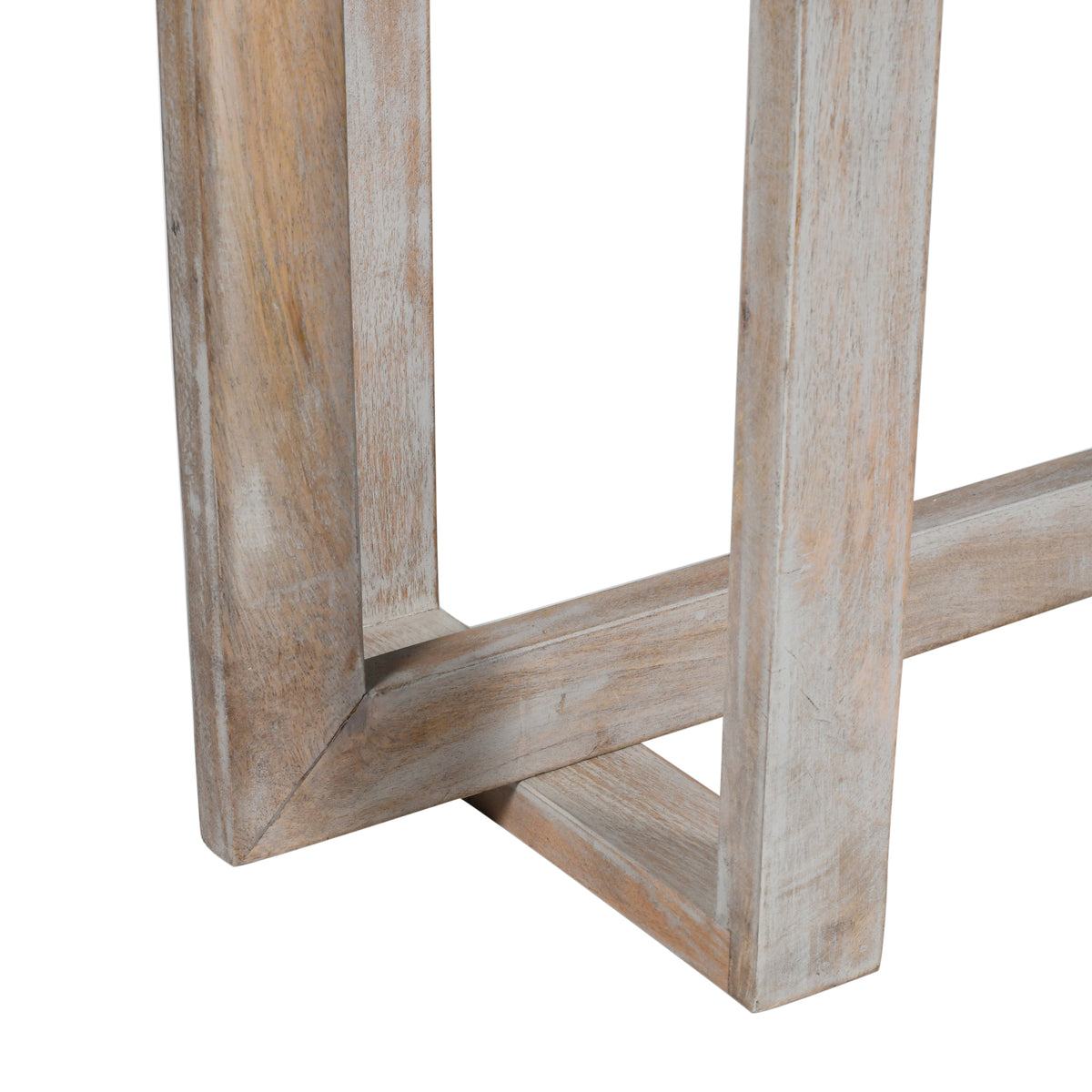 59 Inch Artisan Sideboard Console Table with Geometric Interlocked Base