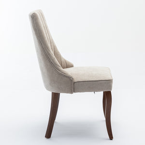 Rayon Cloth Flocking High Back Dining Chair
