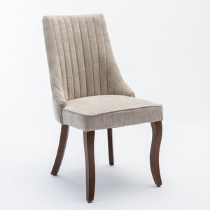 Rayon Cloth Flocking High Back Dining Chair