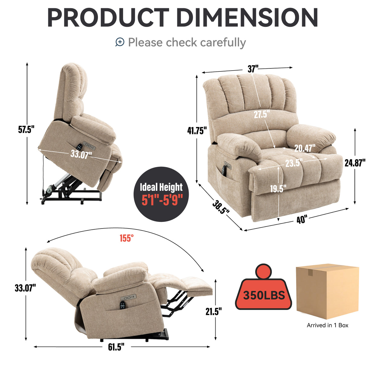 Power Lift Recliner Chair