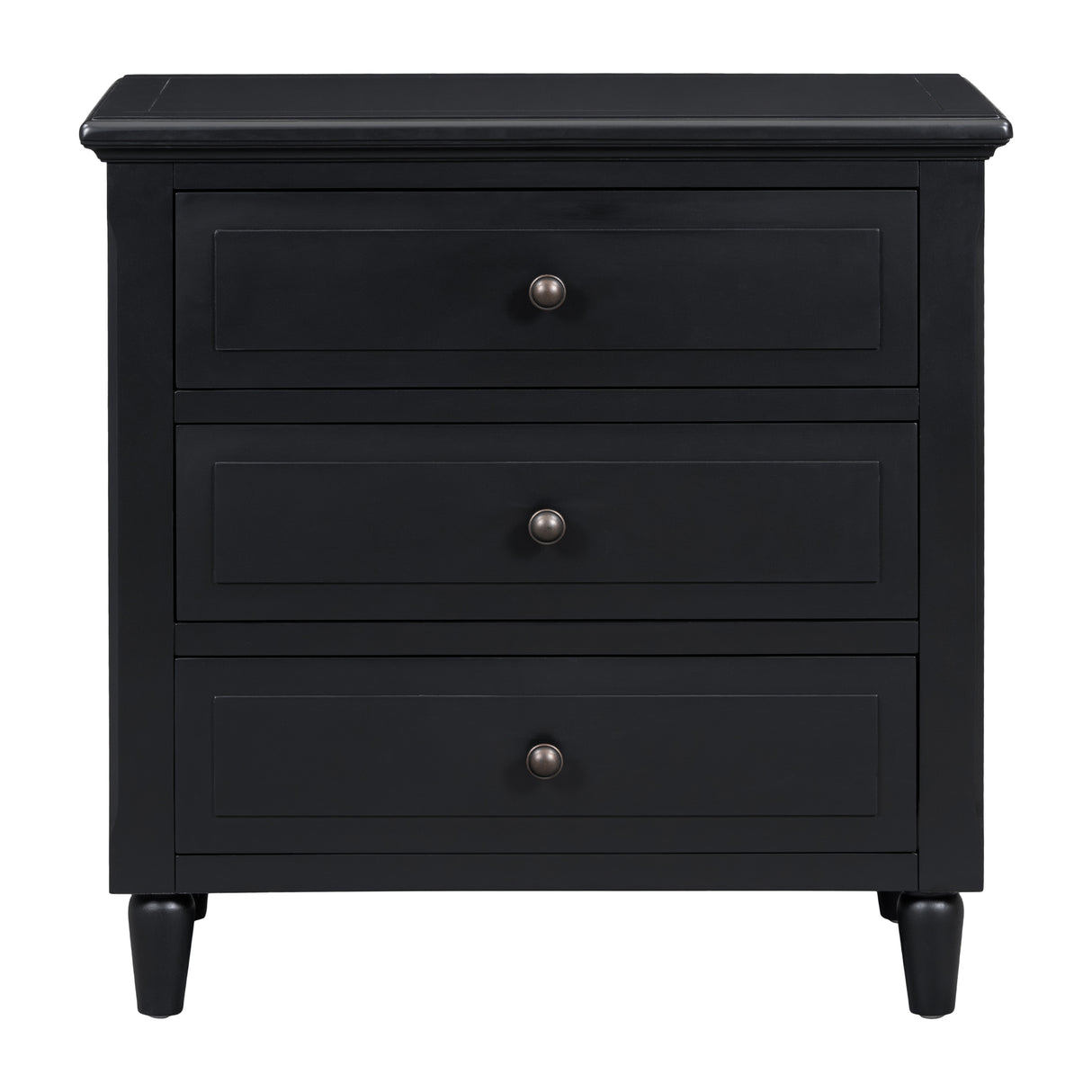 U Style 28" Painted Nightstand with 3 Drawers