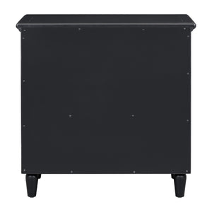 U Style 28" Painted Nightstand with 3 Drawers