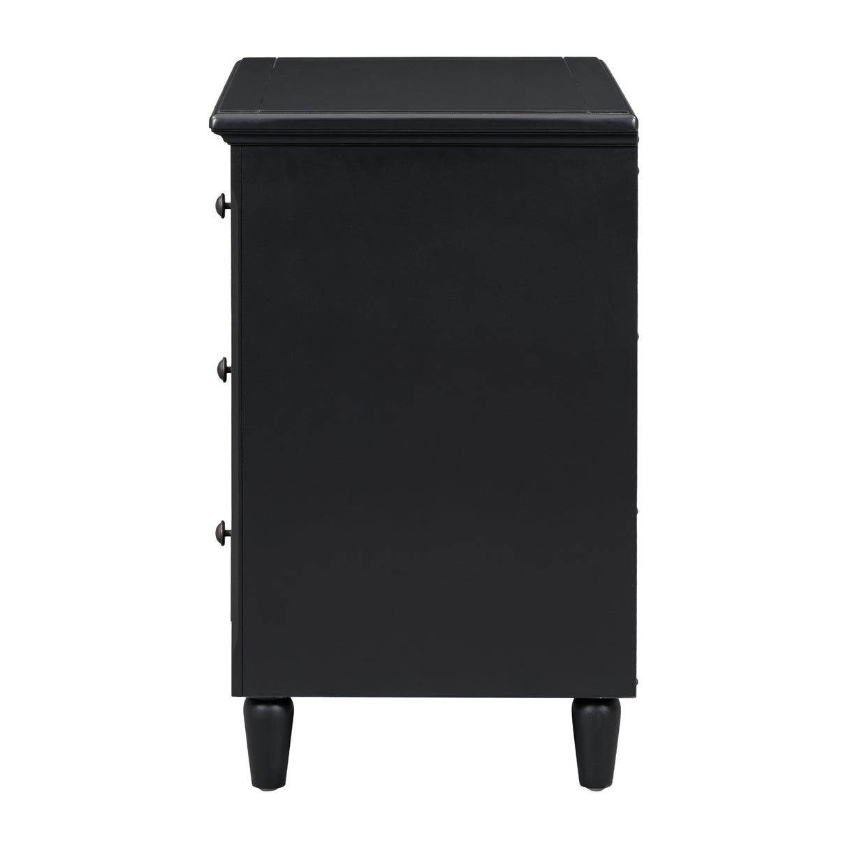 U Style 28" Painted Nightstand with 3 Drawers