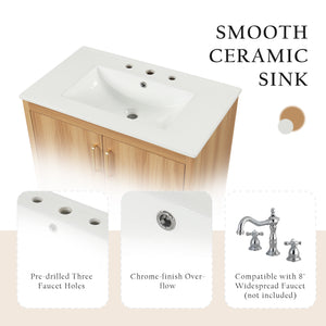 30" Bathroom Vanity with Sink Combo