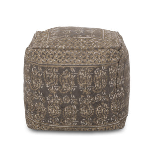 Ceasar Handcrafted Square Pouf