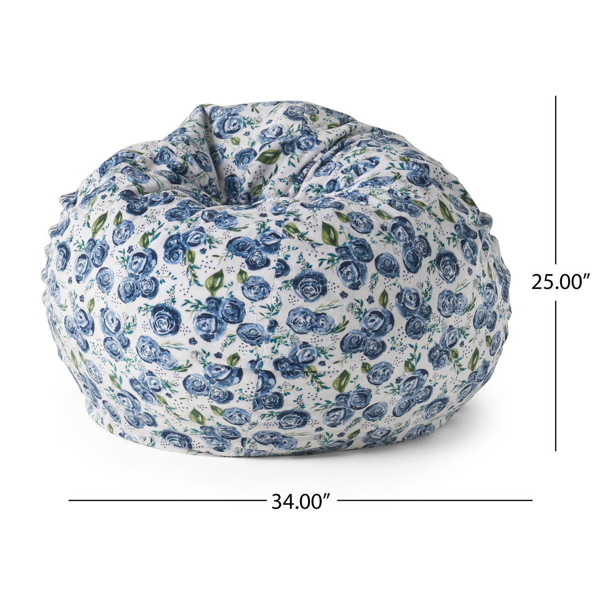 Spring 3 Foot Rounded Bean Bag
