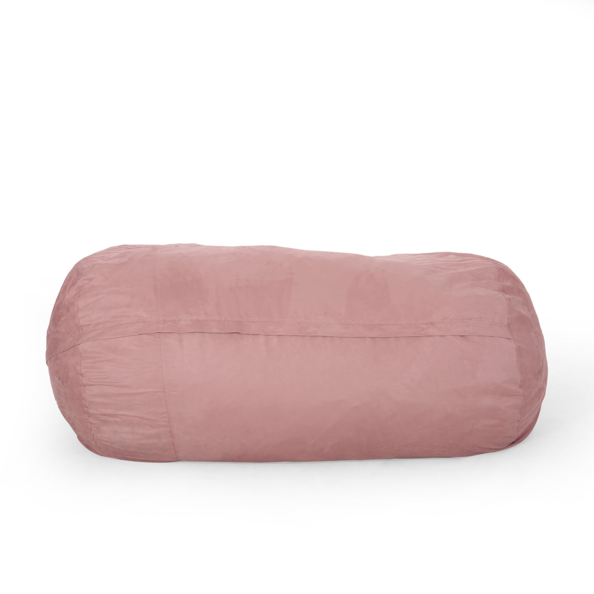 Aruba 8 Foot Microfiber Cylindrical Bean Bag Chair - Rose