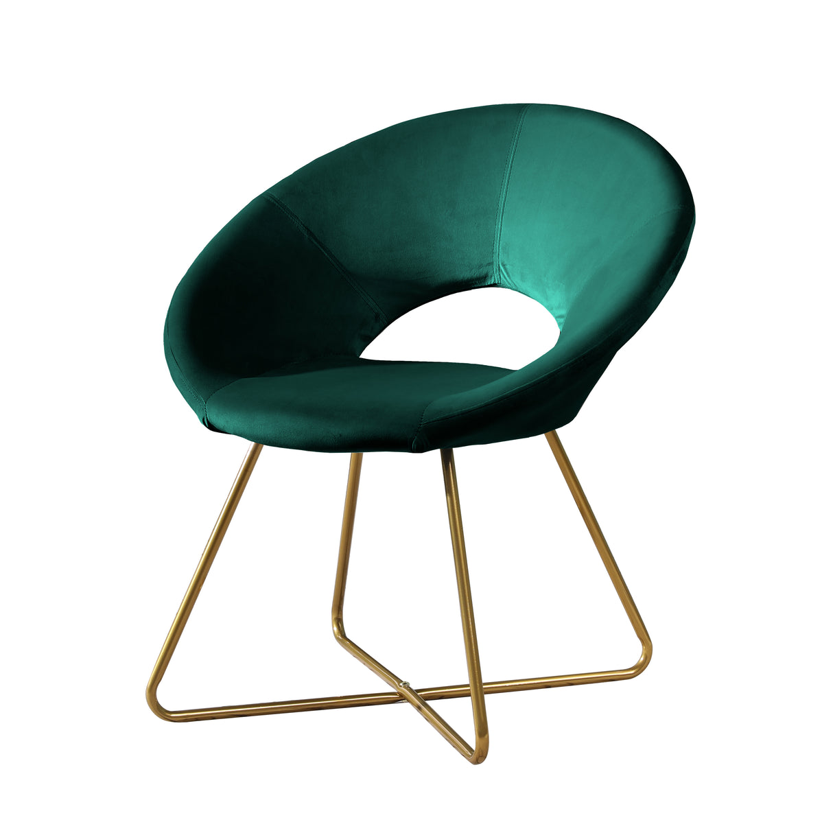 Slatina Silky Velvet Upholstered Accent Chair