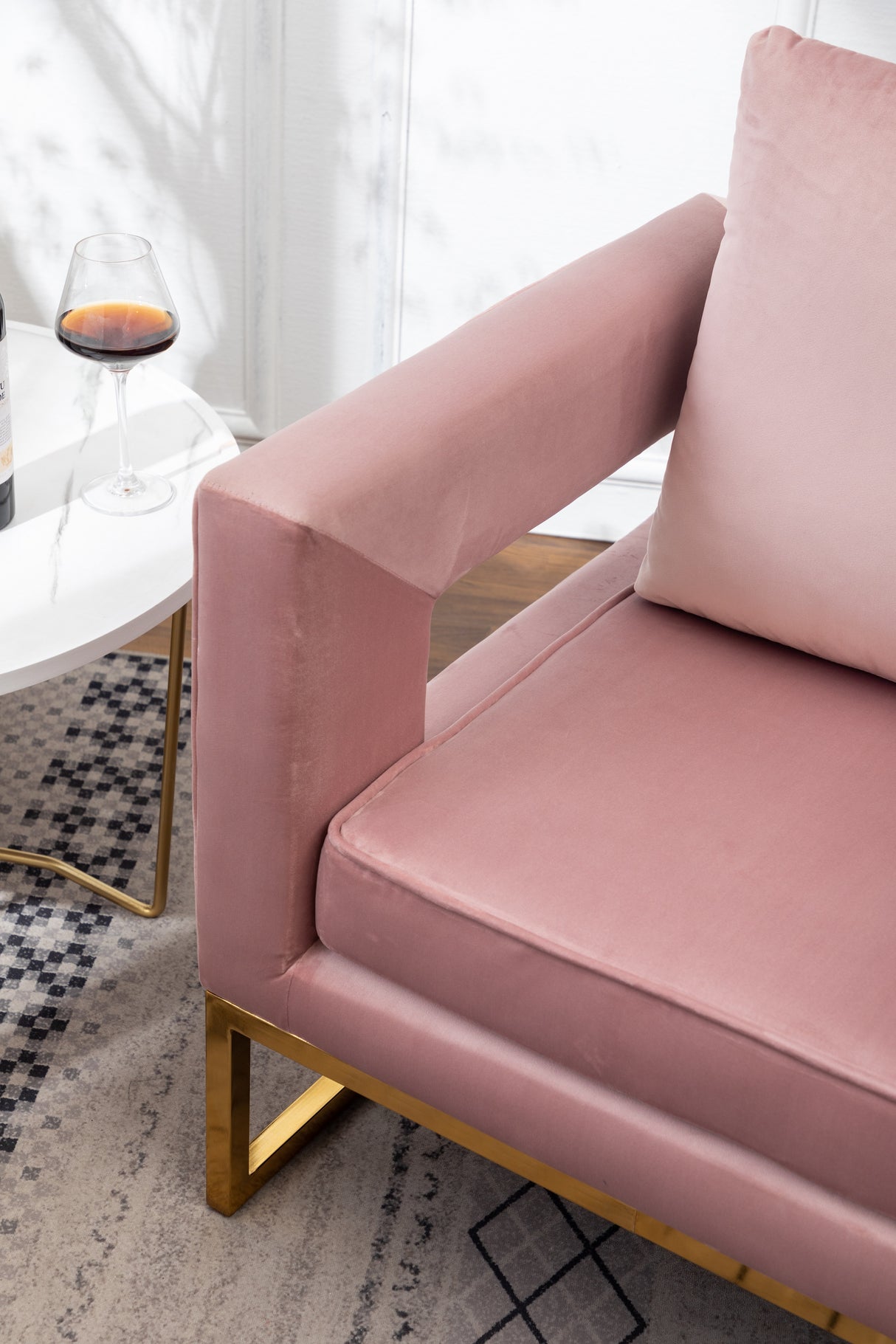 Lenola Contemporary Upholstered Accent Arm Chair
