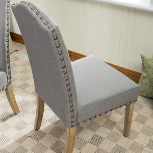 Mod Urban Style Solid Wood Nailhead Dining Chairs