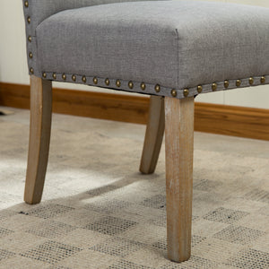 Mod Urban Style Solid Wood Nailhead Dining Chairs